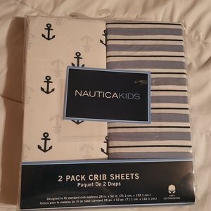 Nautica Kids 2-pack crib sheets
